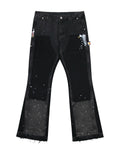 NOIR SPLIT PAINTERS DENIM