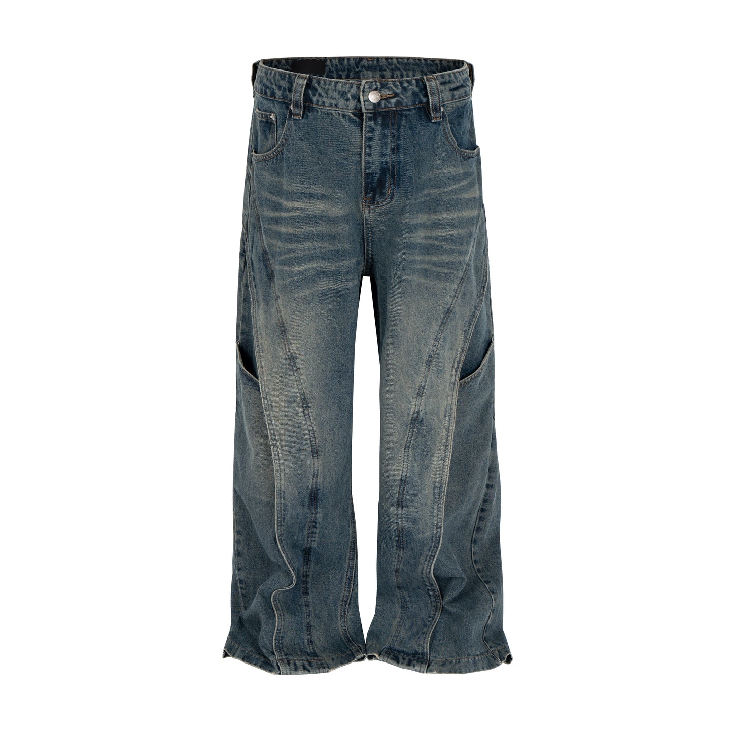 WIDEBOY CONTRAST PANEL DENIM denim | STREETWEAR APPAREL | UNDEVELOPED