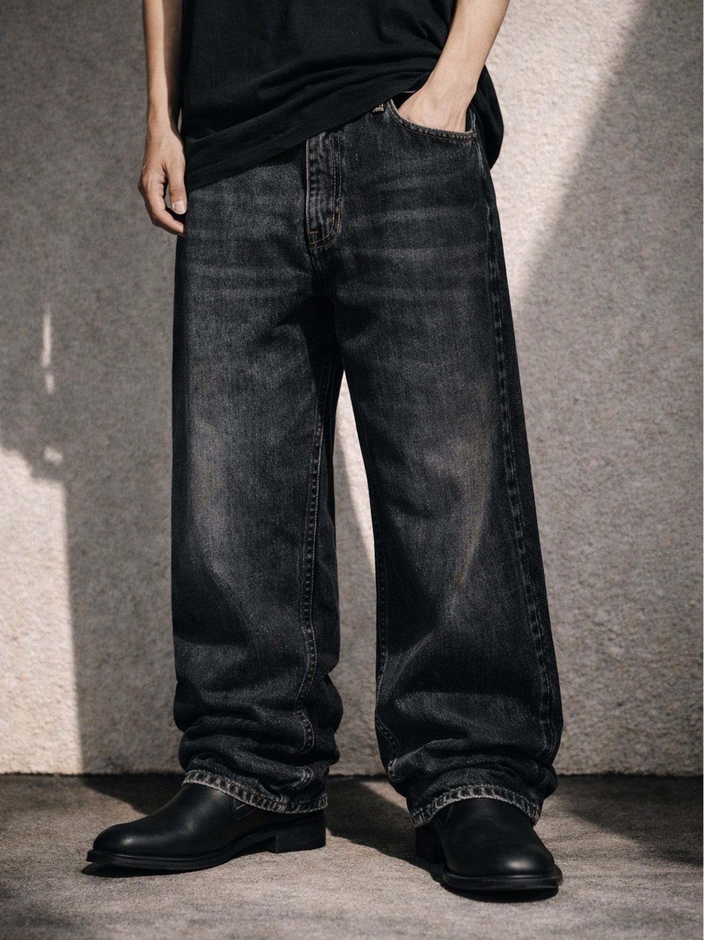 BLACK WASH BAGGY DENIM | STREETWEAR APPAREL | UNDEVELOPED