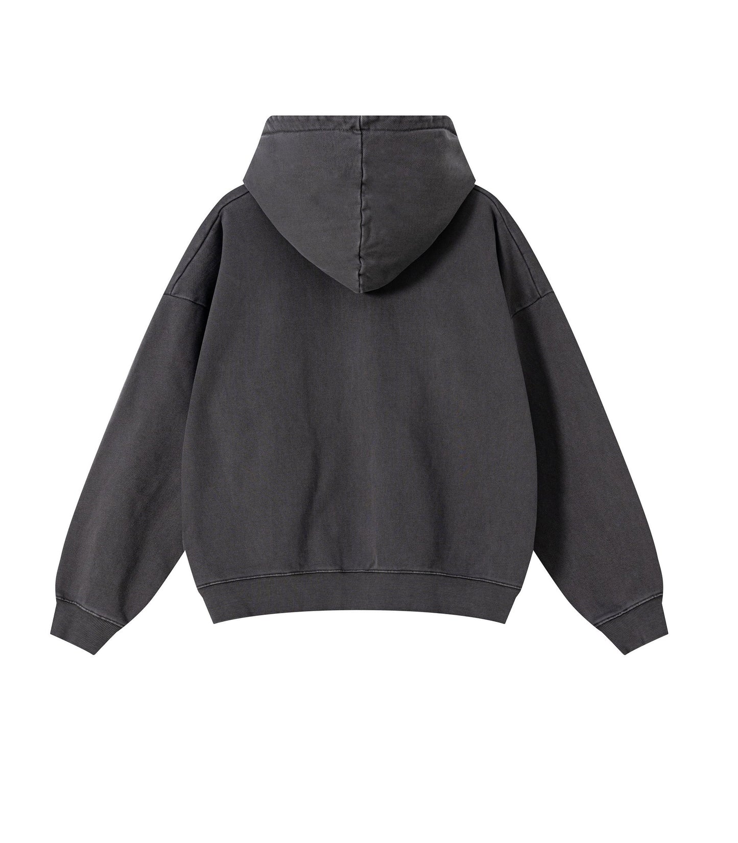 GREY VINTAGE WASH ZIP HOODIE | UNDEVELOPED