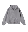 STONE VINTAGE WASH ZIP-UP HOODIE