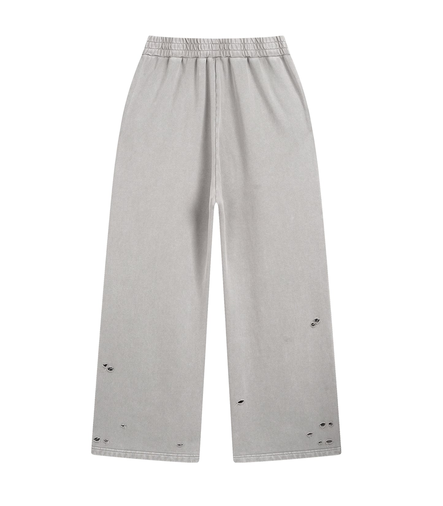 GREY DESTROYED SWEATPANTS sweatpants | STREETWEAR APPAREL | UNDEVELOPED