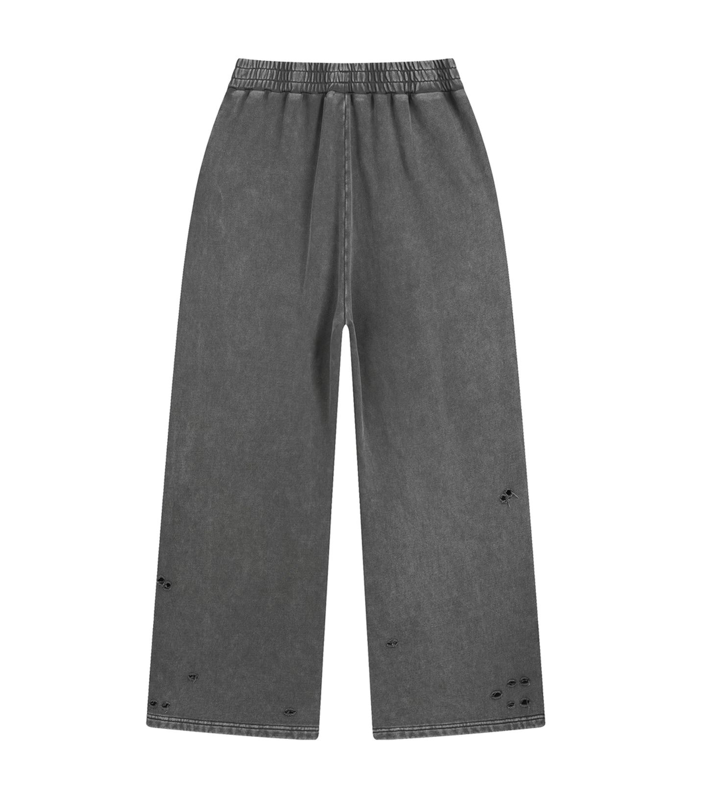 CHARCOAL DESTROYED SWEATPANTS sweatpants | STREETWEAR APPAREL | UNDEVELOPED
