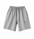 STEEL DISTRESSED SWEATSHORTS