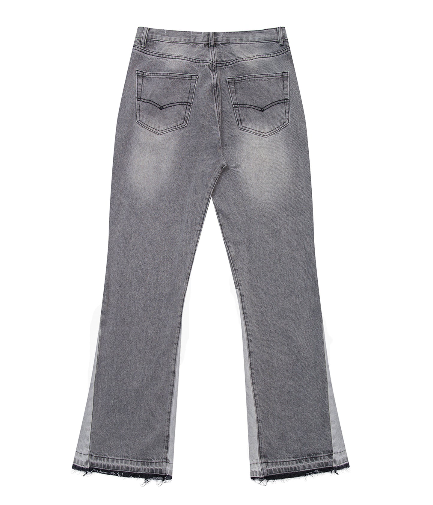 GREY SPLIT FLARE DENIM denim | STREETWEAR APPAREL | UNDEVELOPED