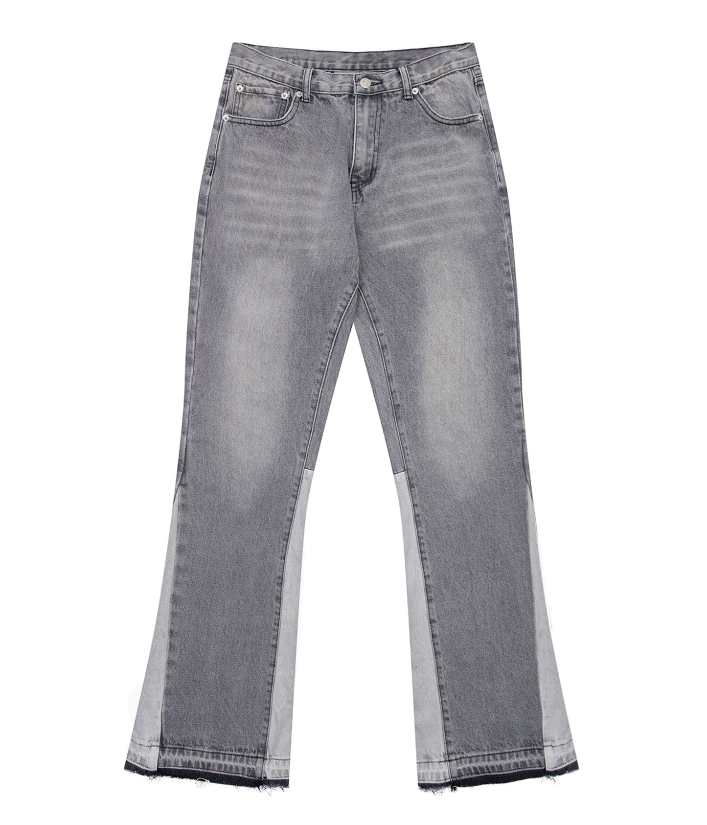 GREY SPLIT FLARE DENIM | UNDEVELOPED