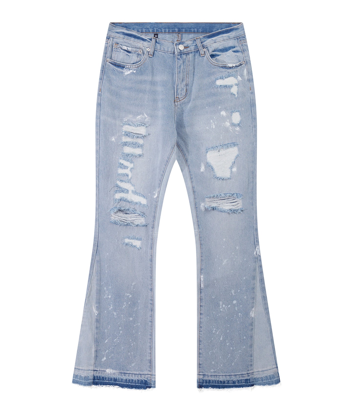 SKY DISTRESSED SPLIT FLARE DENIM | UNDEVELOPED