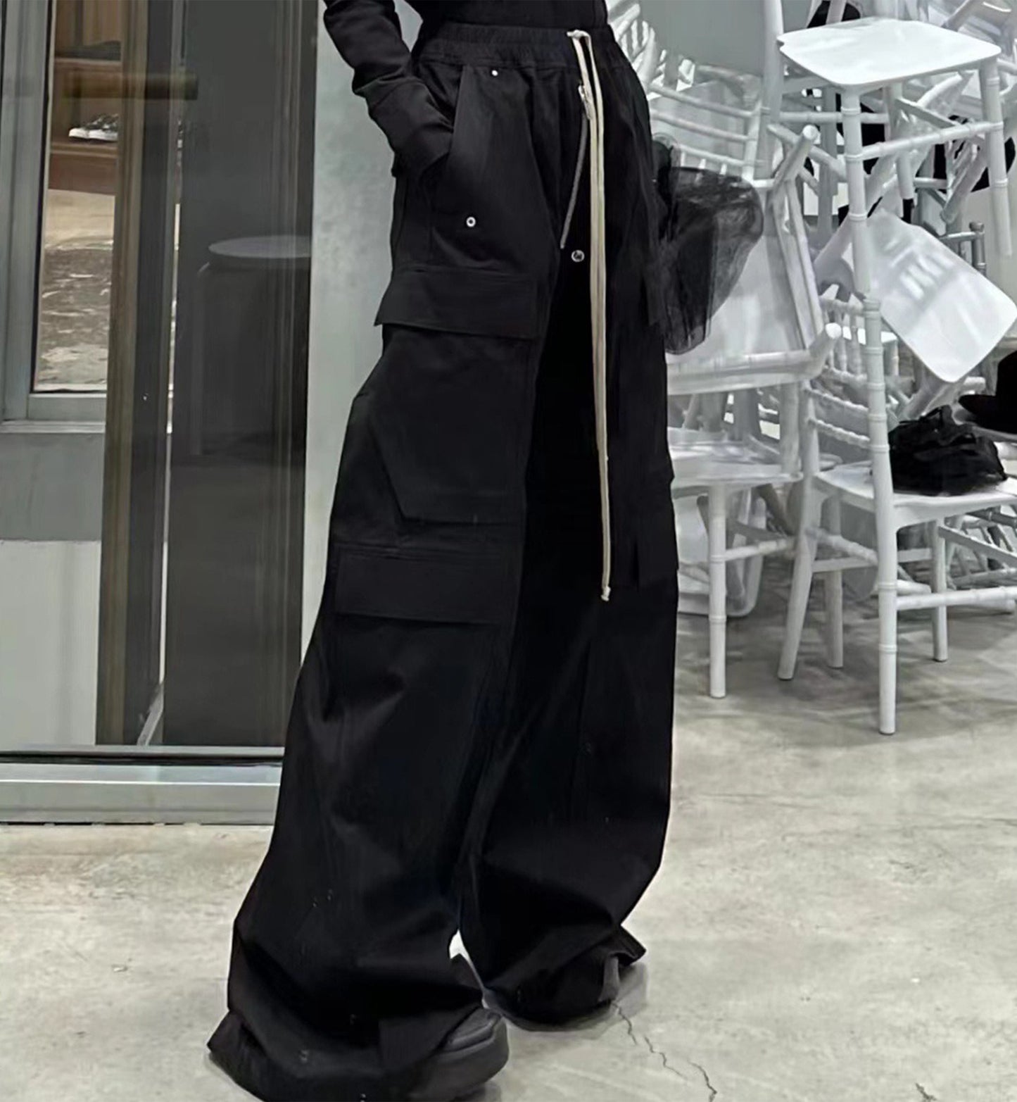 NYLON DRAWSTRING CARGO PANTS | UNDEVELOPED