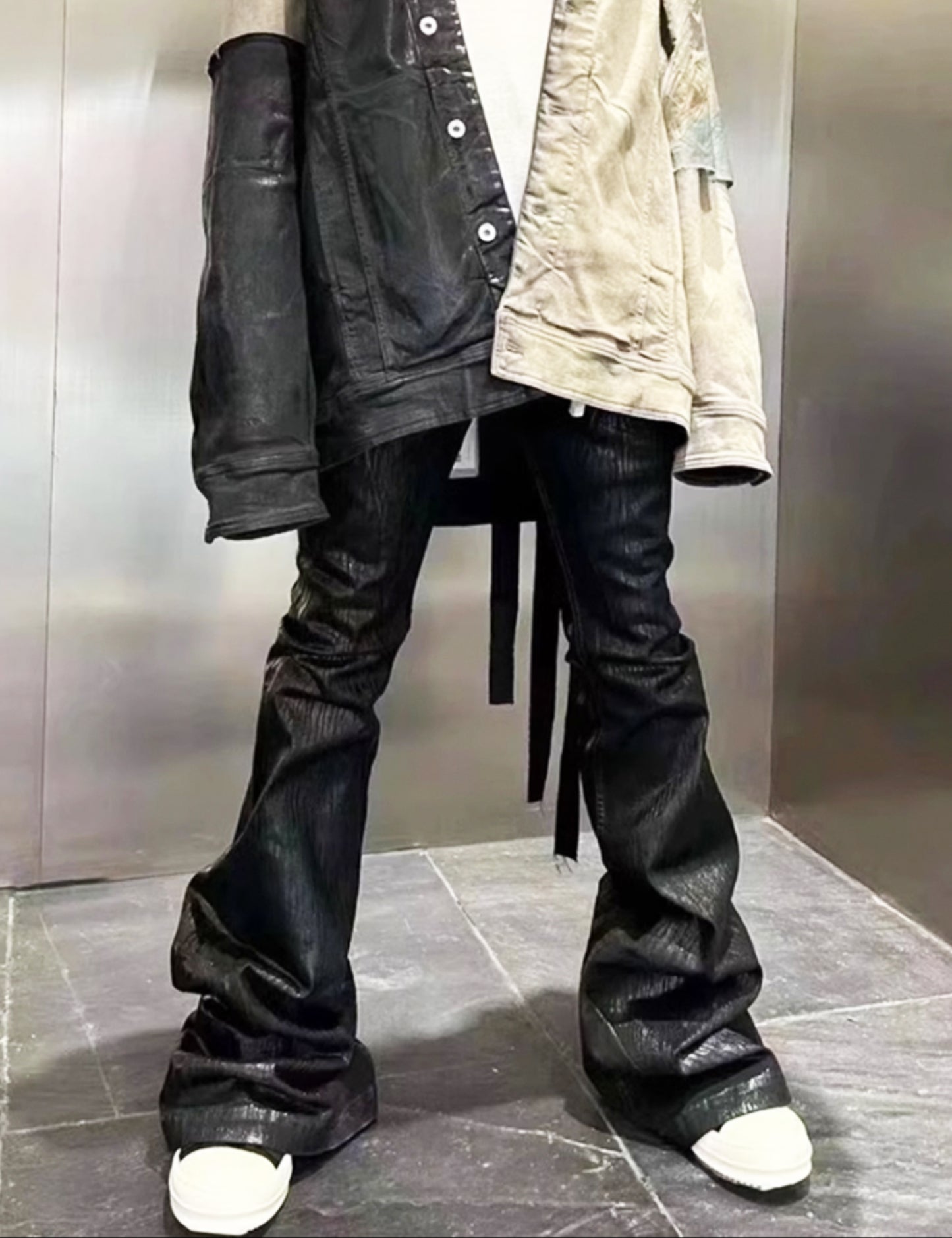 WIDEBOY WAXED FLARE DENIM | UNDEVELOPED