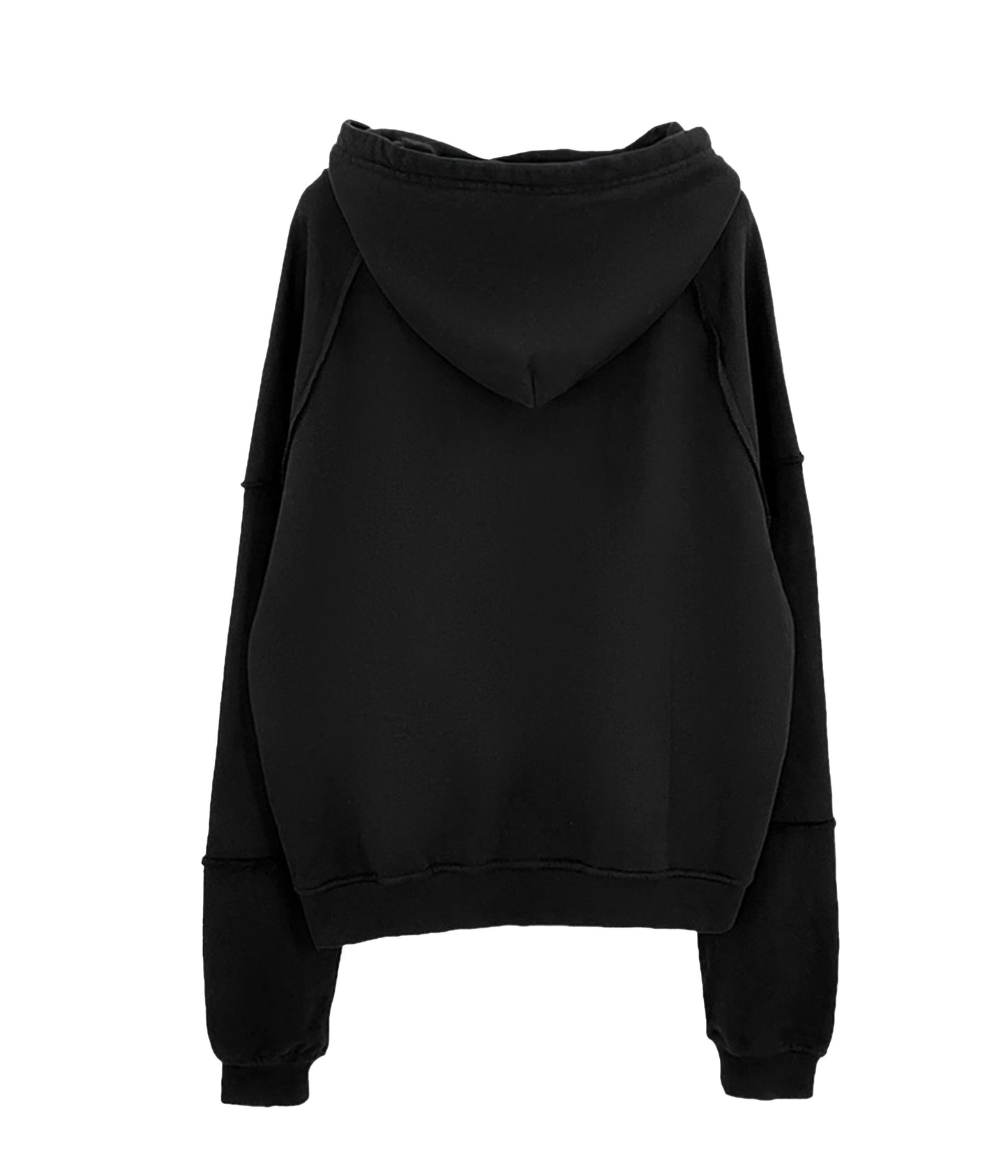 NOIR DRAWSTRING ZIP HOODIE | UNDEVELOPED