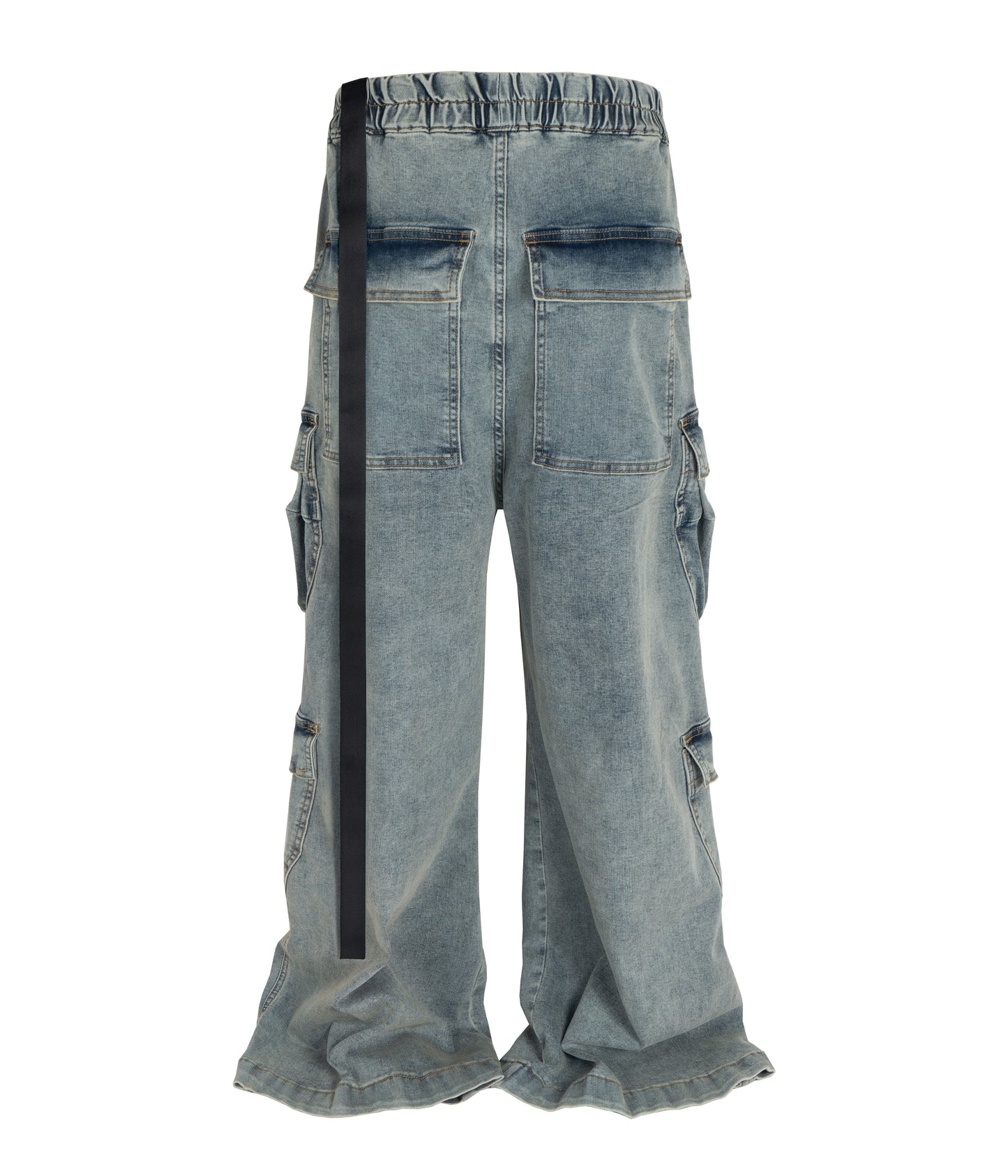 AZUL FLOW DENIM CARGO PANTS | UNDEVELOPED