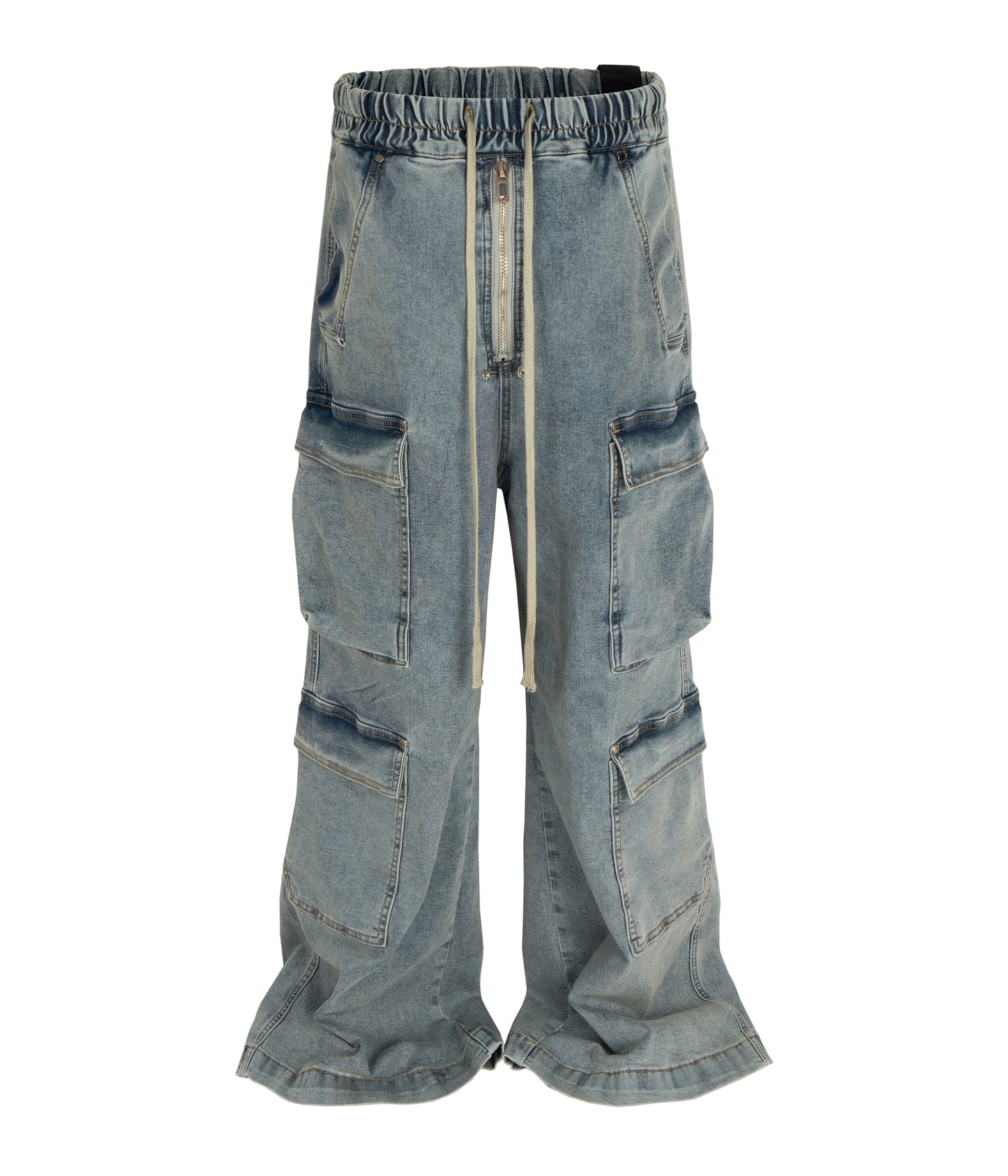 AZUL FLOW DENIM CARGO PANTS | UNDEVELOPED