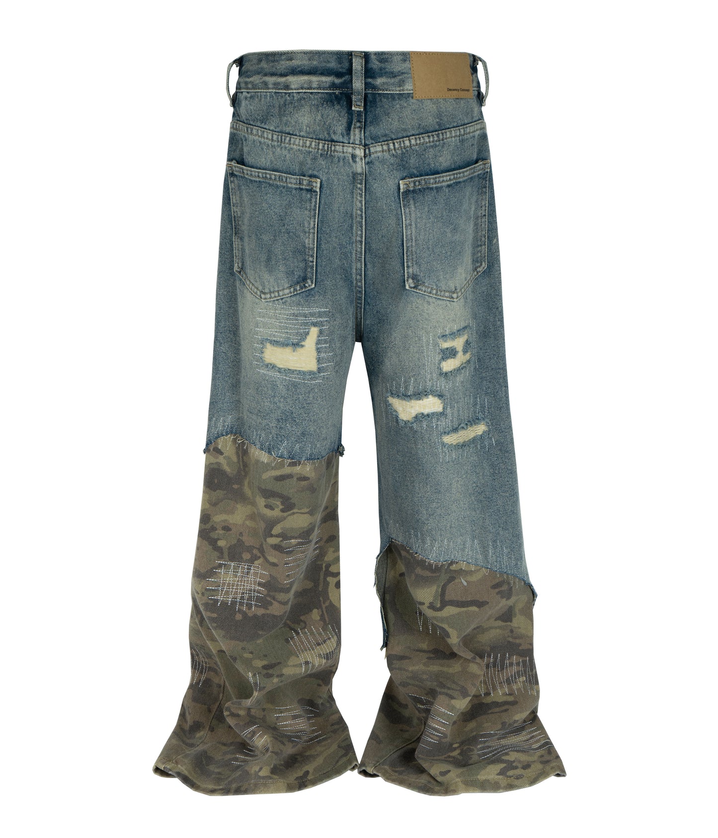 AZUL SCAB CAMO FLARE DENIM denim | STREETWEAR APPAREL | UNDEVELOPED