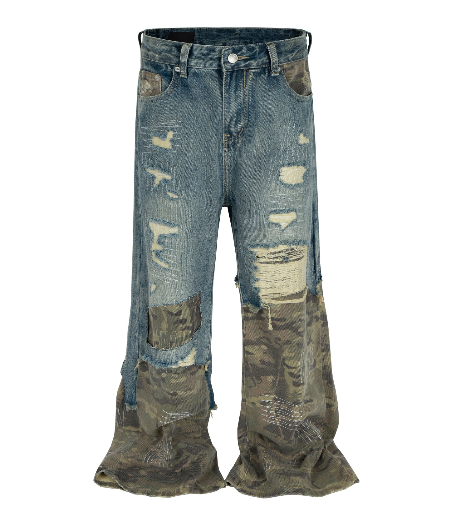 AZUL SCAB CAMO FLARE DENIM | UNDEVELOPED
