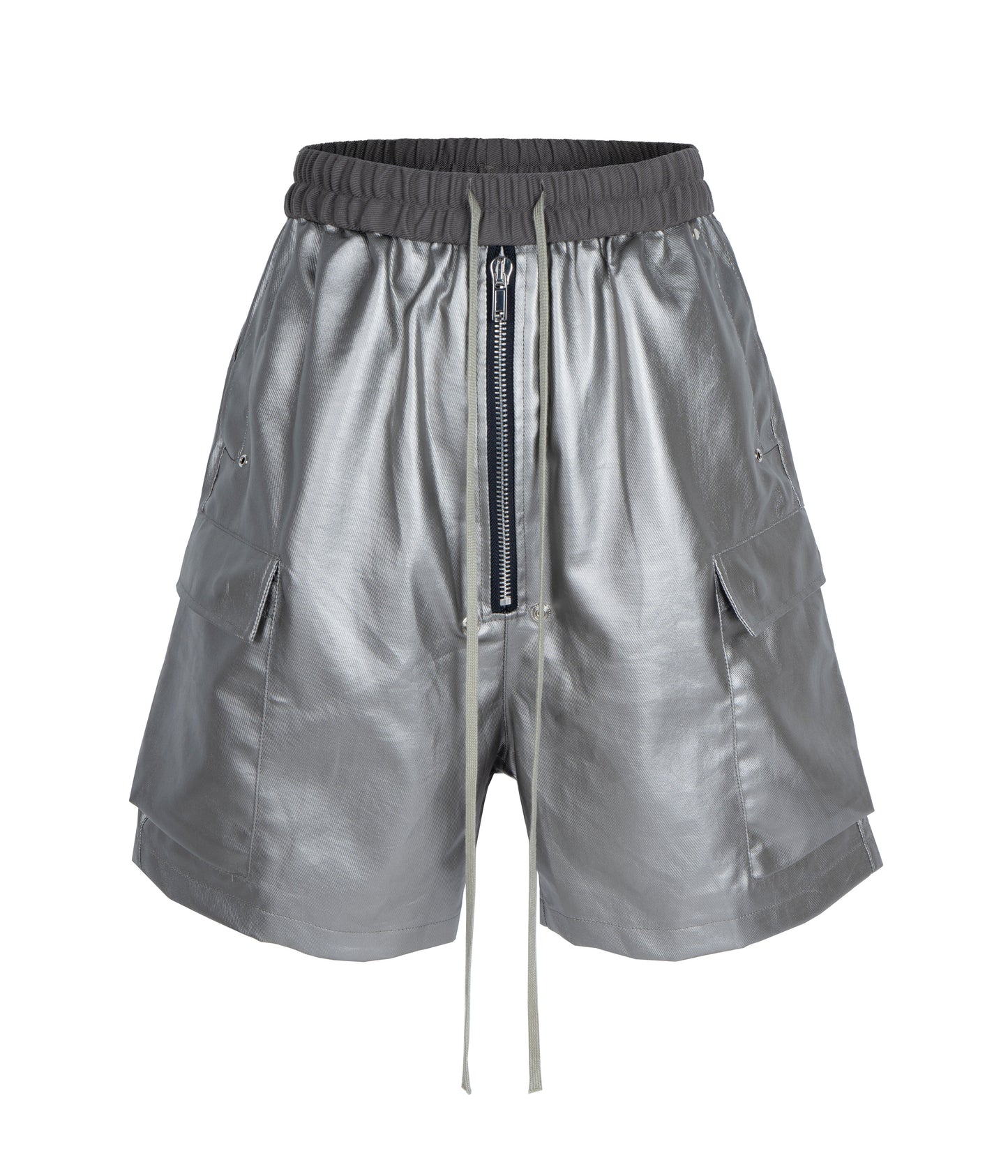 METALLIC SHINE CARGO SHORTS | UNDEVELOPED