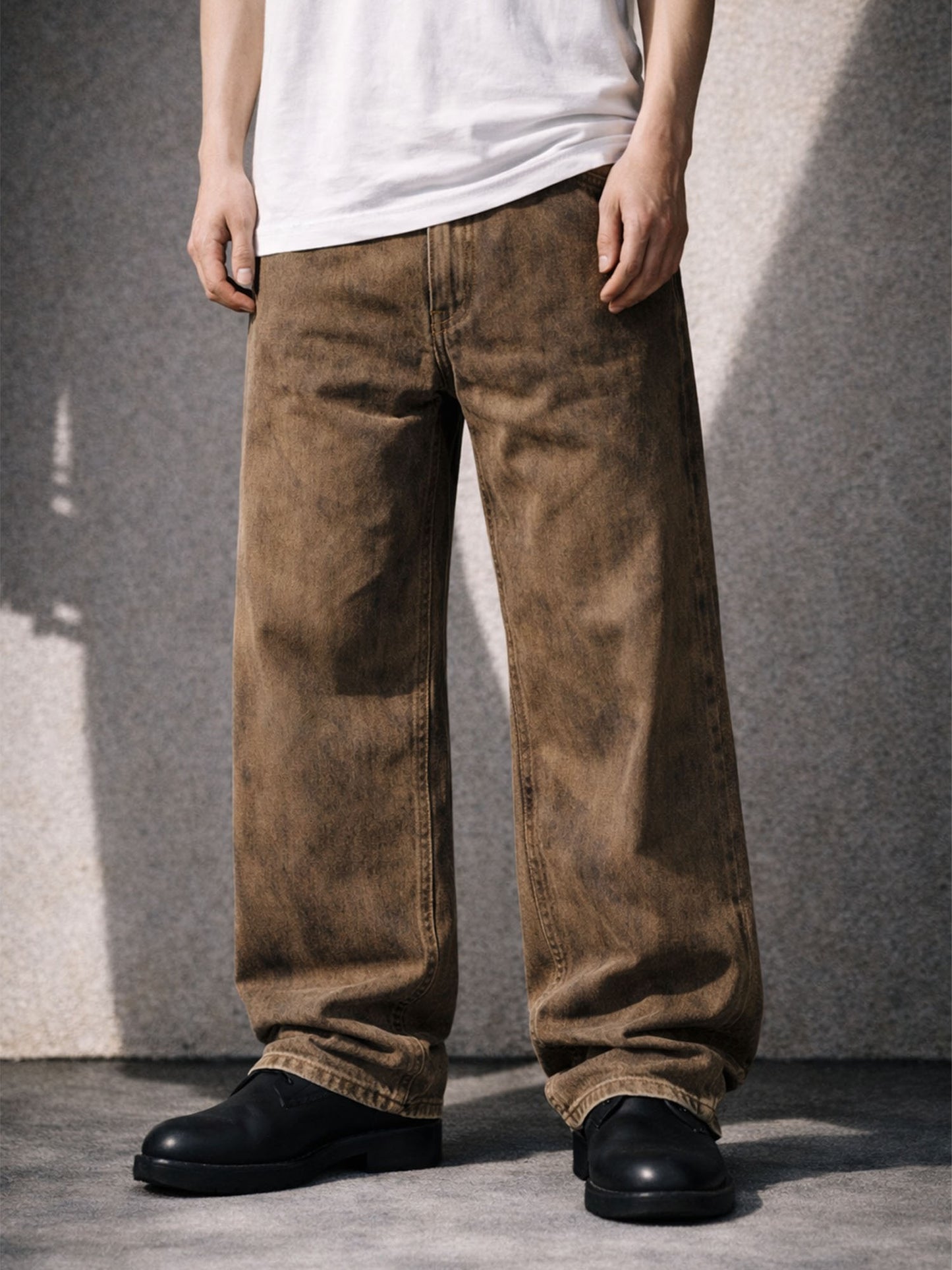 TAN RELAXED DENIM | STREETWEAR APPAREL | UNDEVELOPED