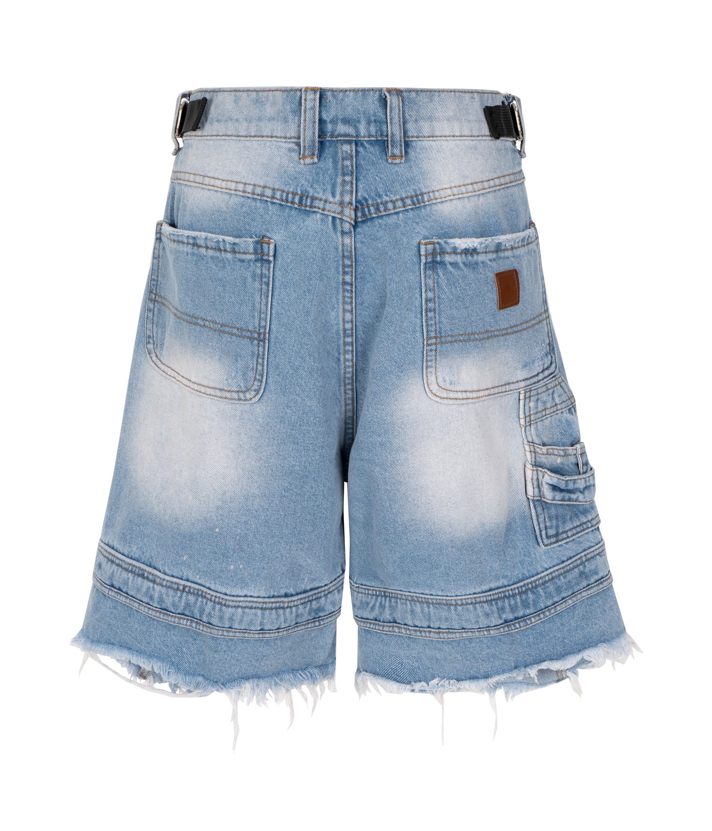 AZUL DISTRESSED CARGO SHORTS | UNDEVELOPED