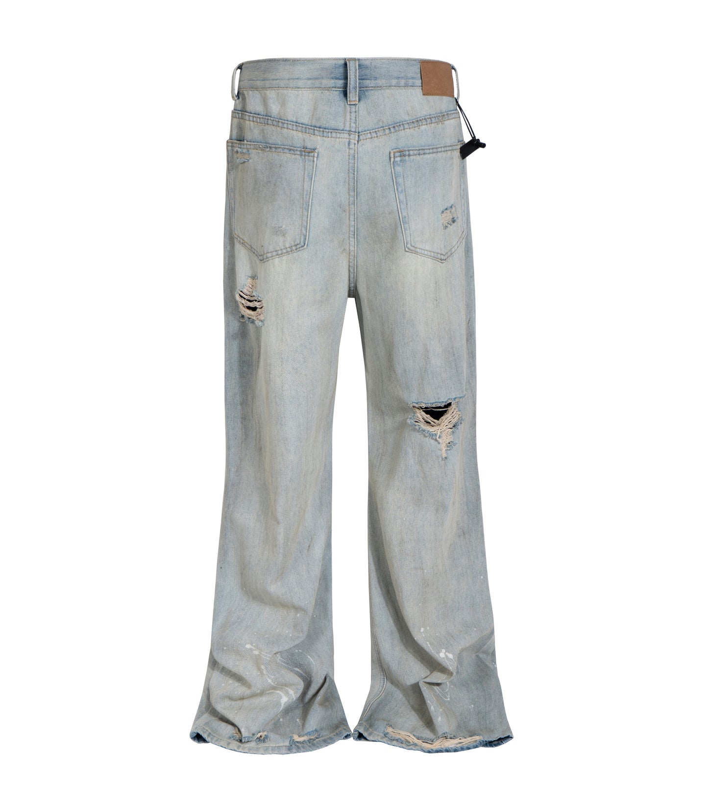 STONE DESTRUCTION FLARE DENIM | STREETWEAR APPAREL | UNDEVELOPED