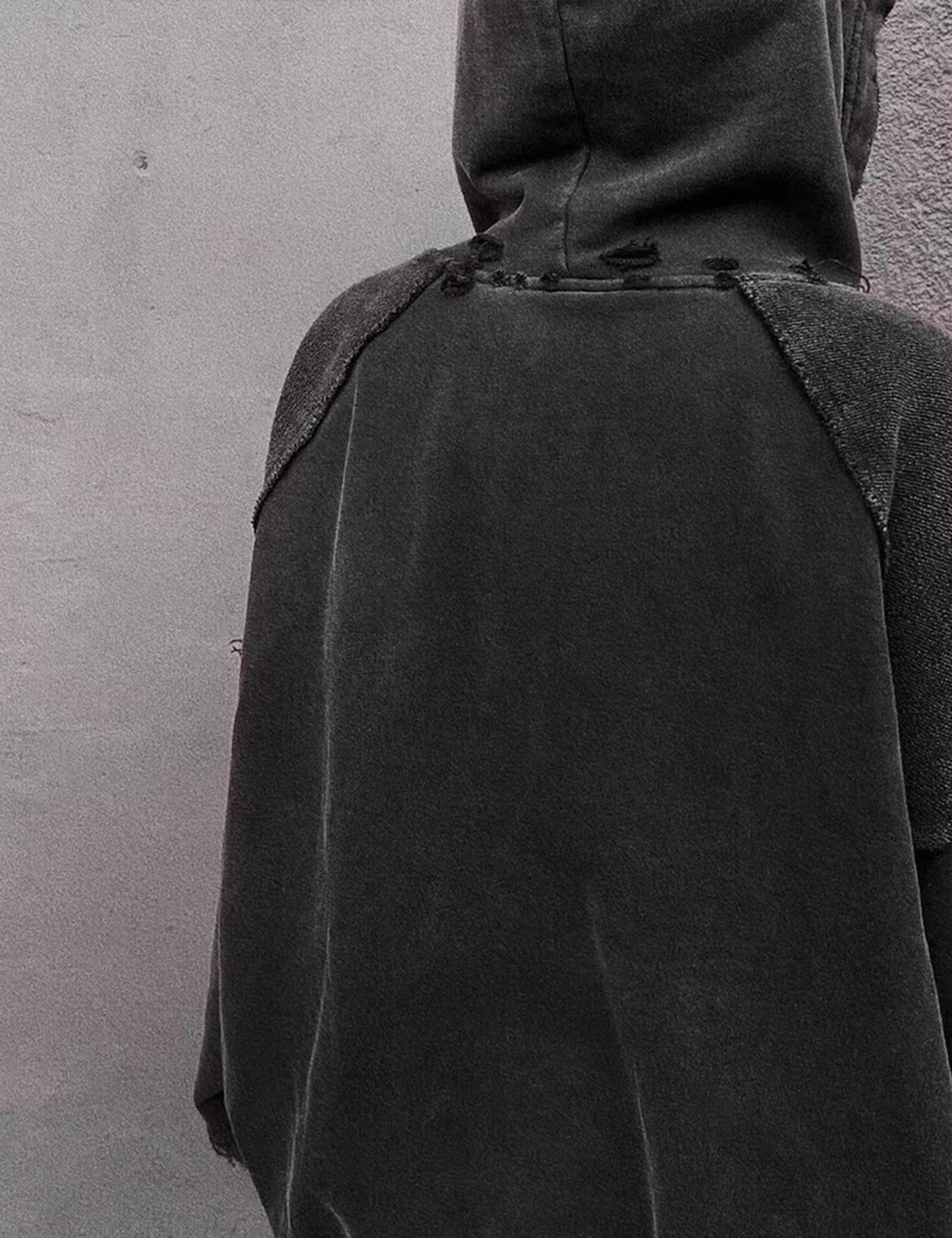 NOIR PATCHWORK ZIP HOODIE Hoodies | STREETWEAR APPAREL | UNDEVELOPED