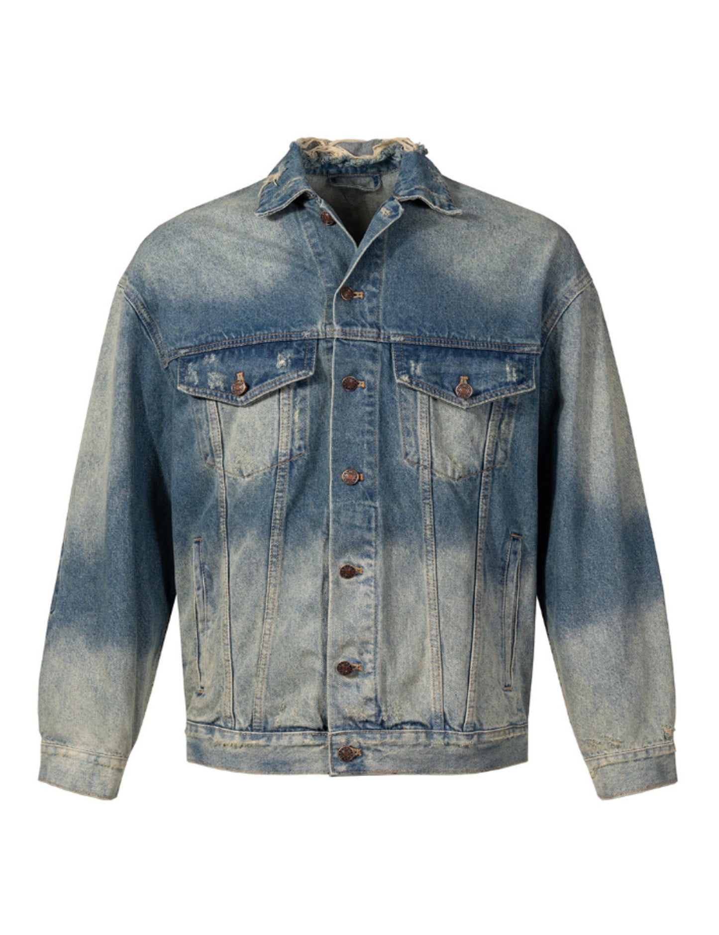 LIGHTNING SAND WASH DENIM JACKET | UNDEVELOPED