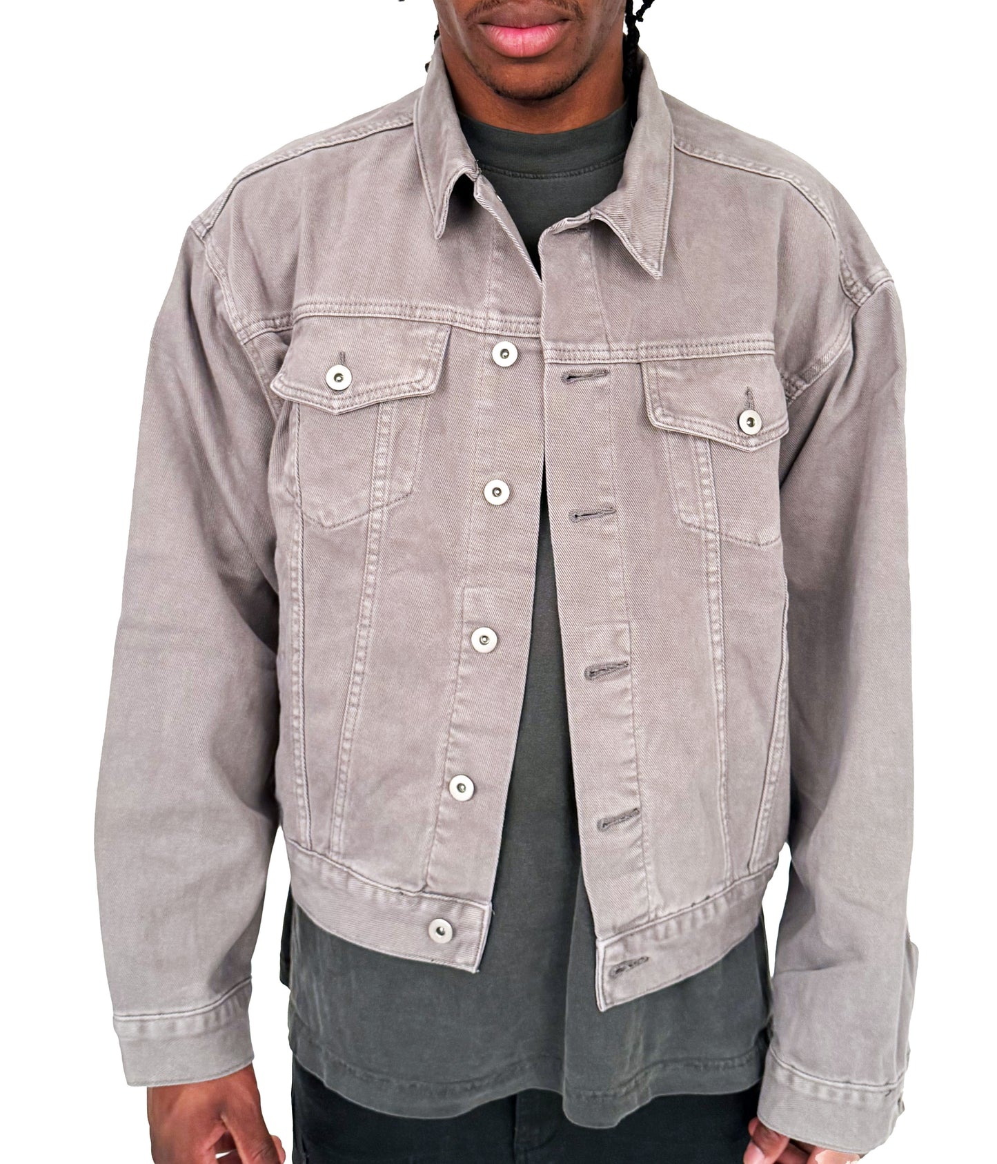 GREY DENIM JACKET | UNDEVELOPED