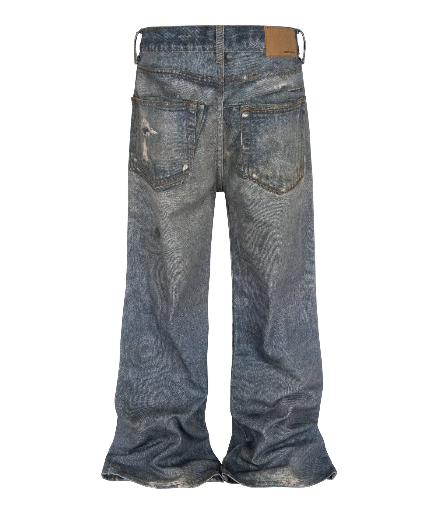 WIDEBOY DISTRESS PRINT DENIM denim | STREETWEAR APPAREL | UNDEVELOPED