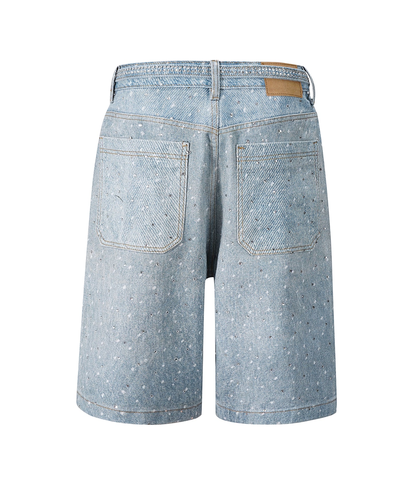 AZUL RHINESTONE SHORTS | UNDEVELOPED