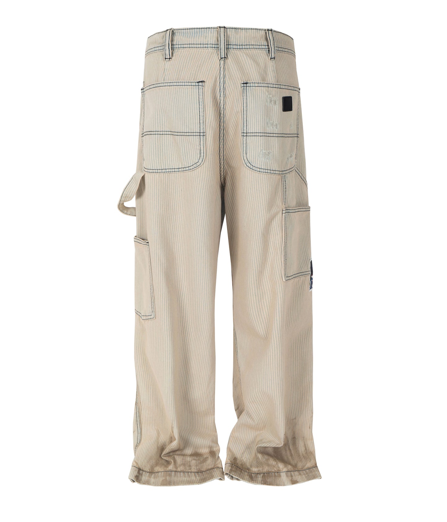 PINSTRIPE DESTROYED DENIM denim | STREETWEAR APPAREL | UNDEVELOPED