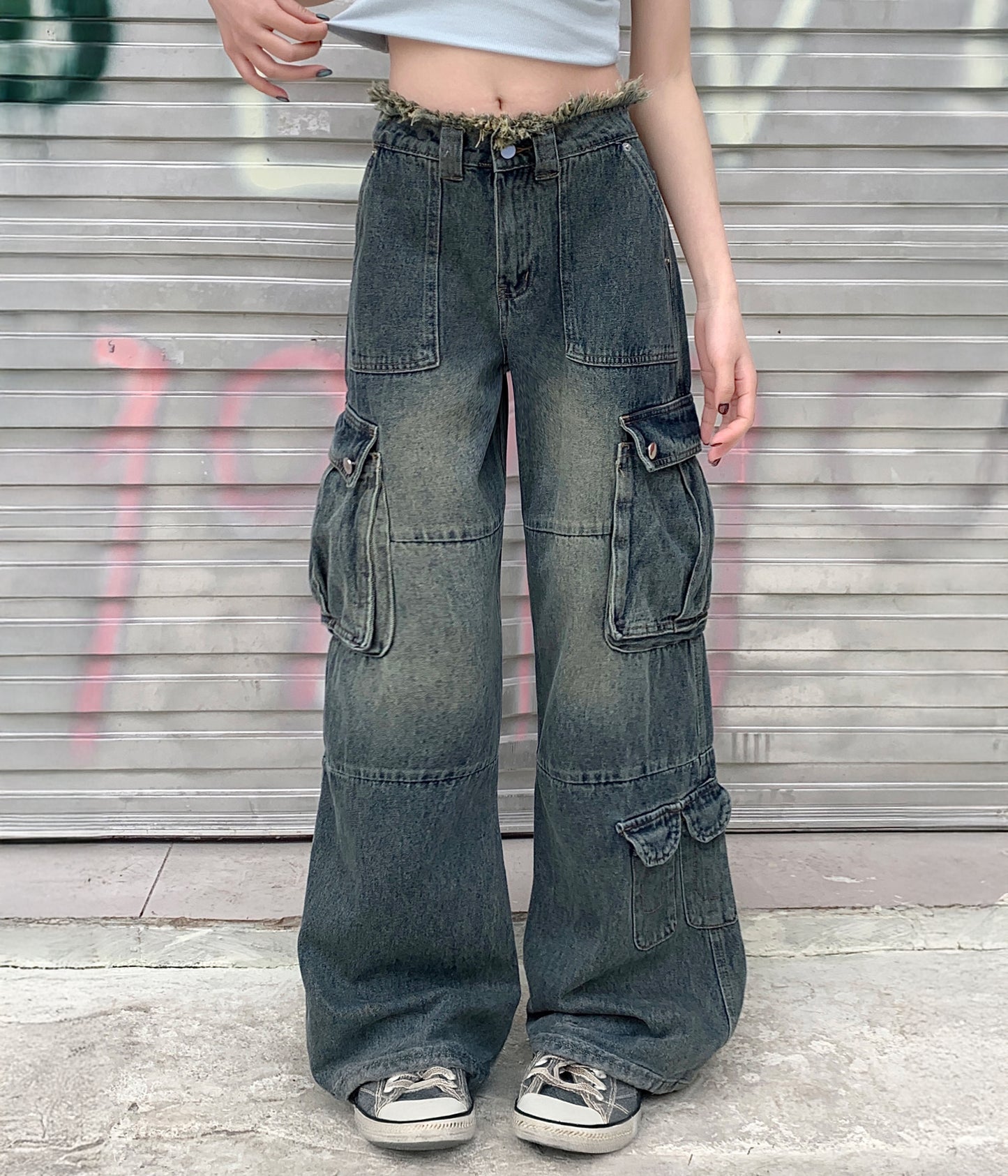 AZUL DISTRESSED CARGO DENIM | UNDEVELOPED