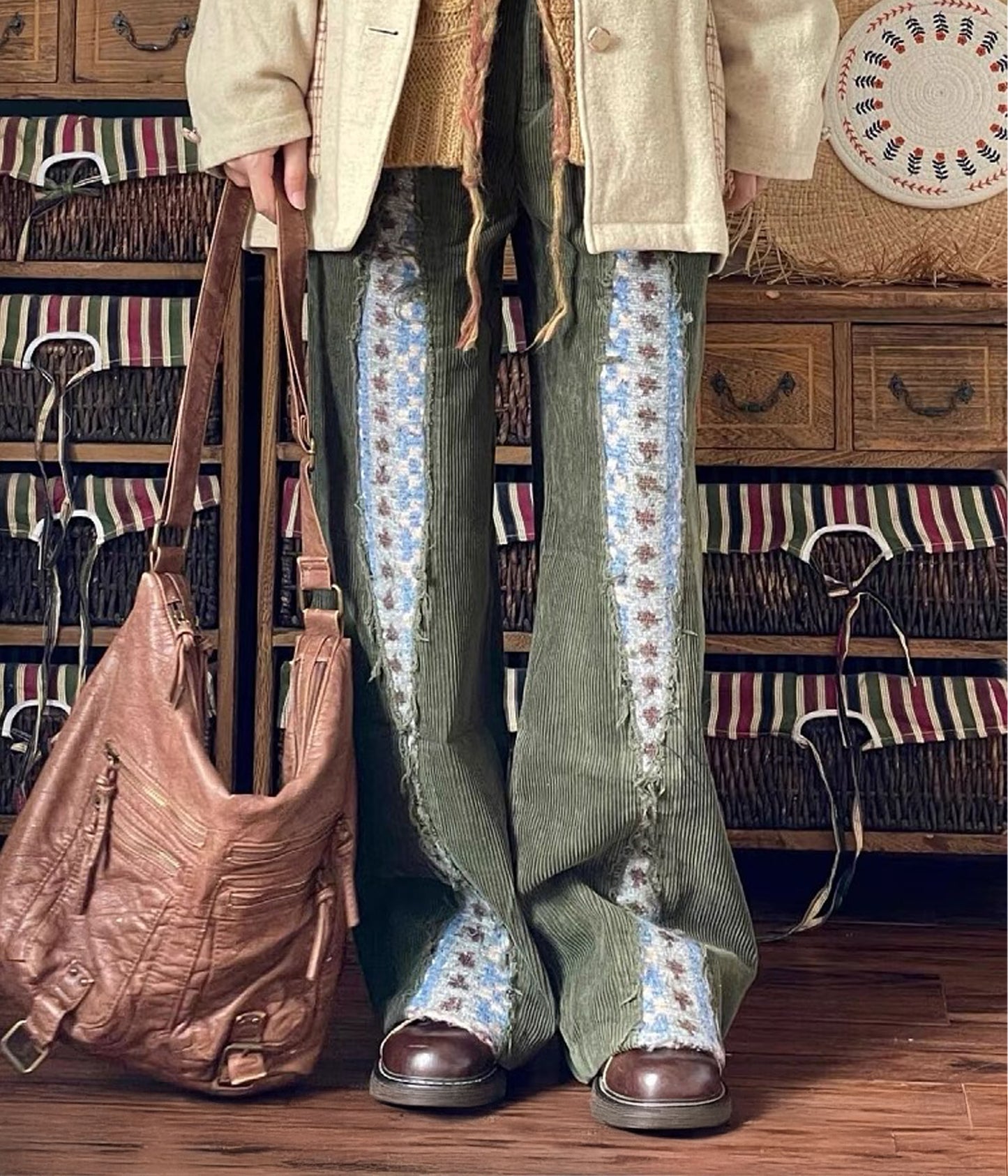 PEACE CORDUROY BAGGY PANTS | UNDEVELOPED