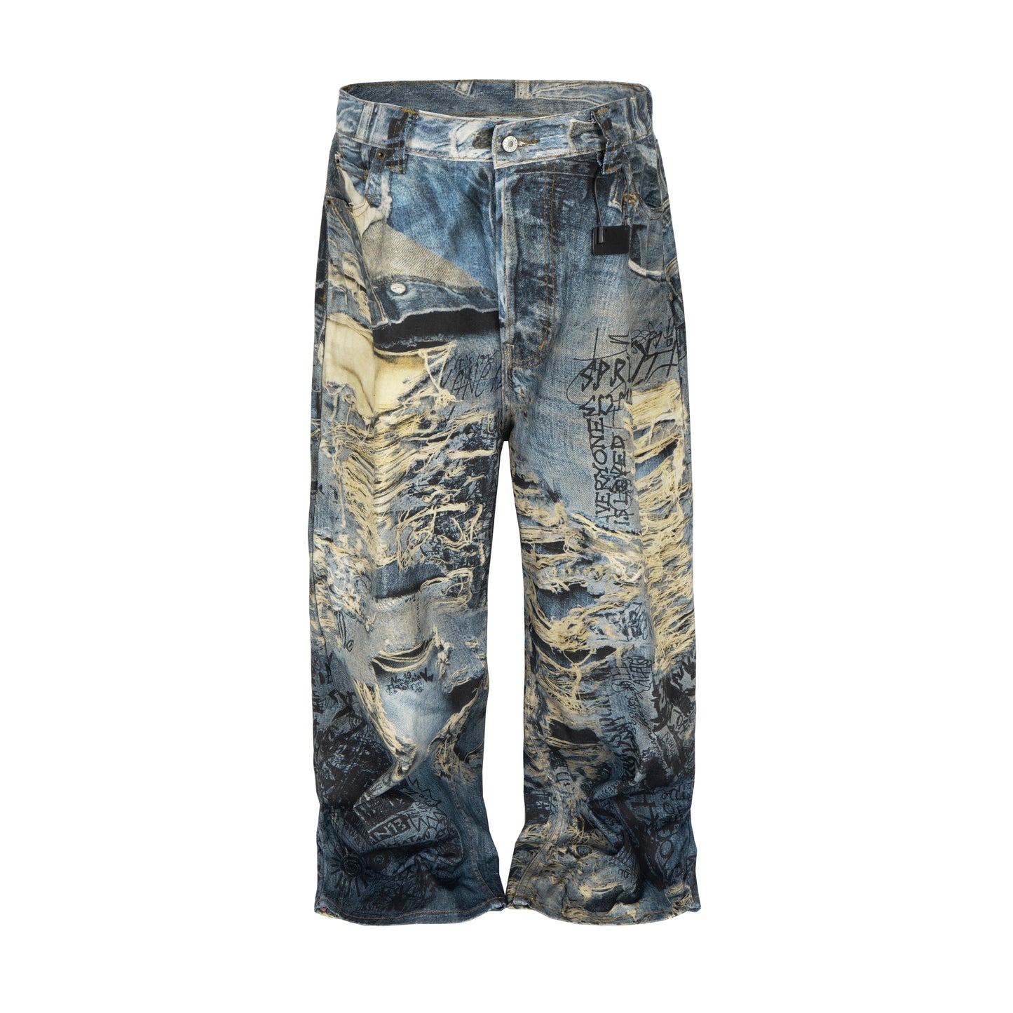 WIDEBOY DISTRESSED GRAFFITI DENIM | UNDEVELOPED