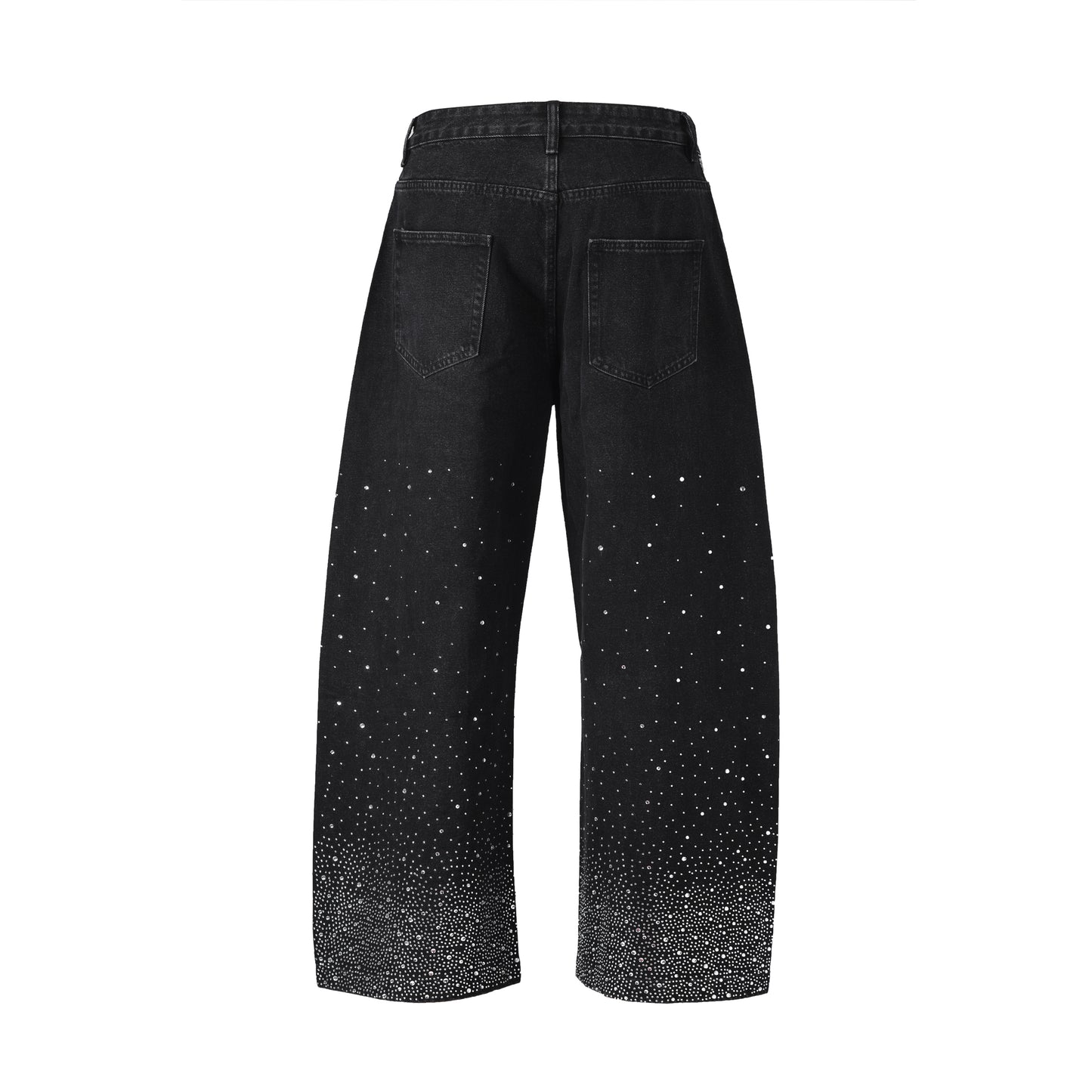 NOIR FLORAL RHINESTONE DENIM Denim | STREETWEAR APPAREL | UNDEVELOPED