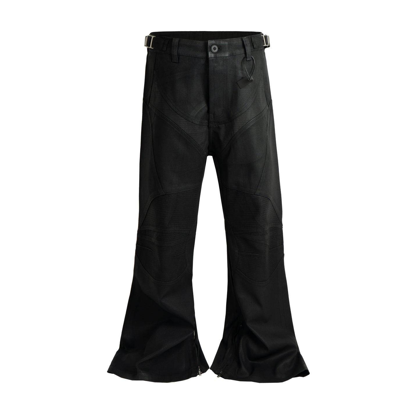 WAXED FLARE BIKER DENIM | UNDEVELOPED
