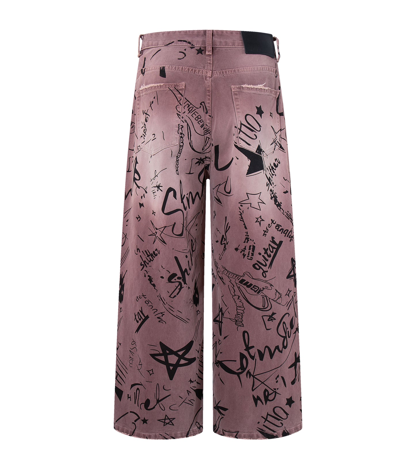 MAROON GRAFFITI DENIM Denim | STREETWEAR APPAREL | UNDEVELOPED