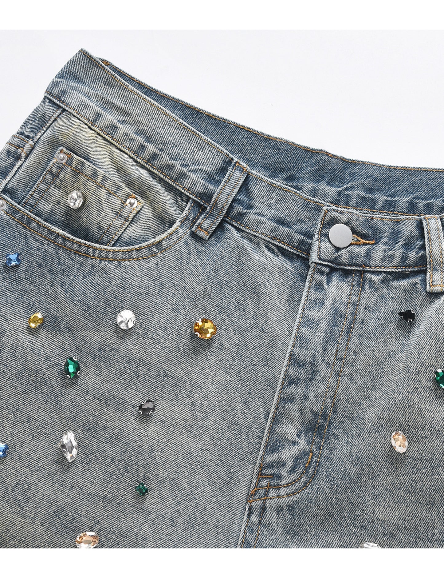 AZUL COLORED GEMSTONE DENIM Denim | STREETWEAR APPAREL | UNDEVELOPED