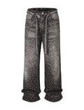 NOIR RHINESTONE DENIM