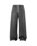 CHARCOAL DISTRESSED SWEATPANTS