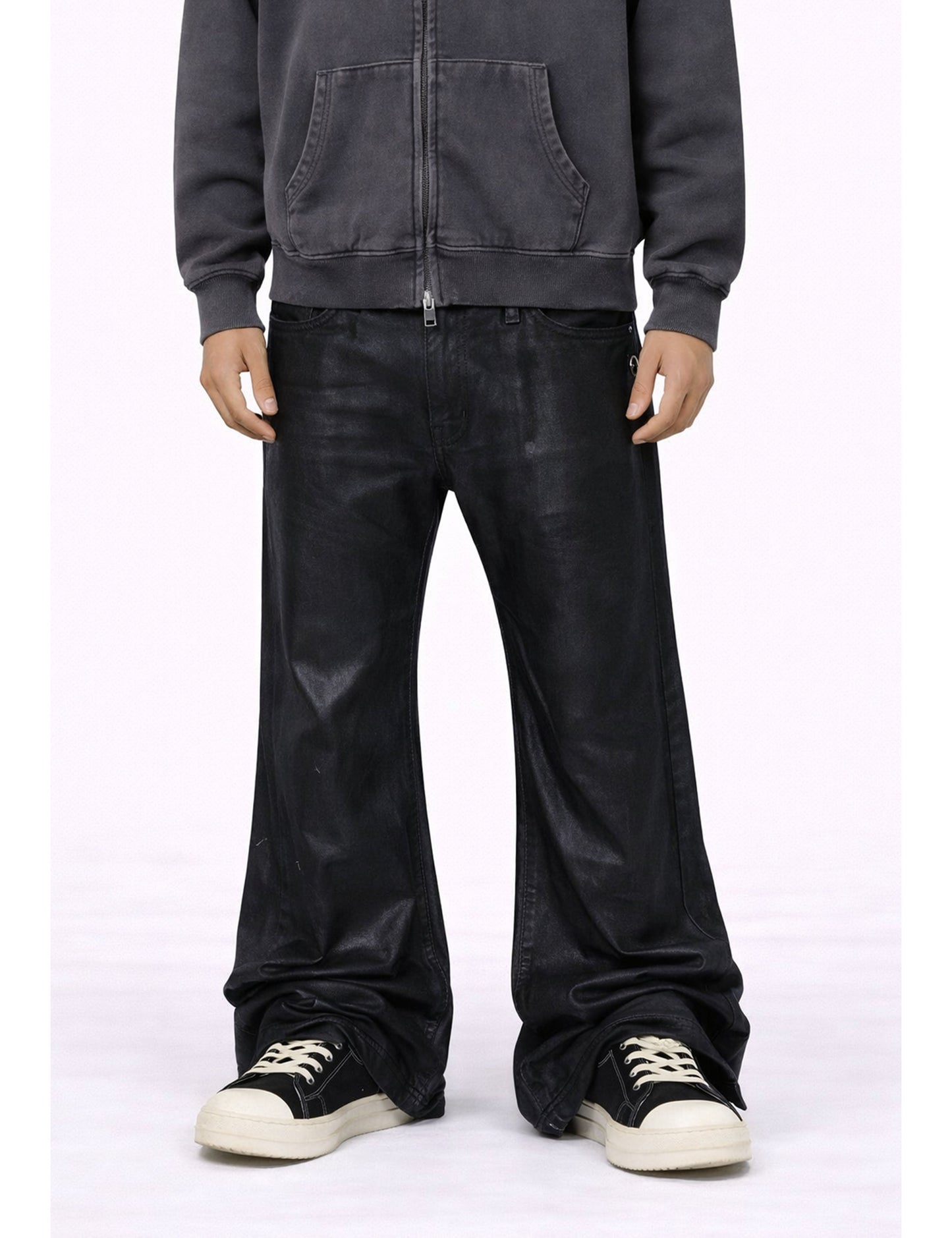 WIDEBOY WAXED FLARE DENIM Denim | STREETWEAR APPAREL | UNDEVELOPED