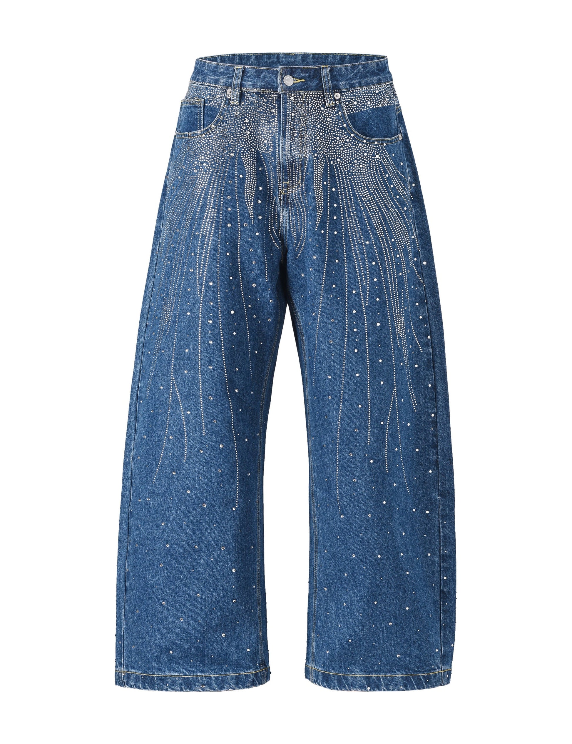 AZUL FLORAL RHINESTONE DENIM Denim | STREETWEAR APPAREL | UNDEVELOPED