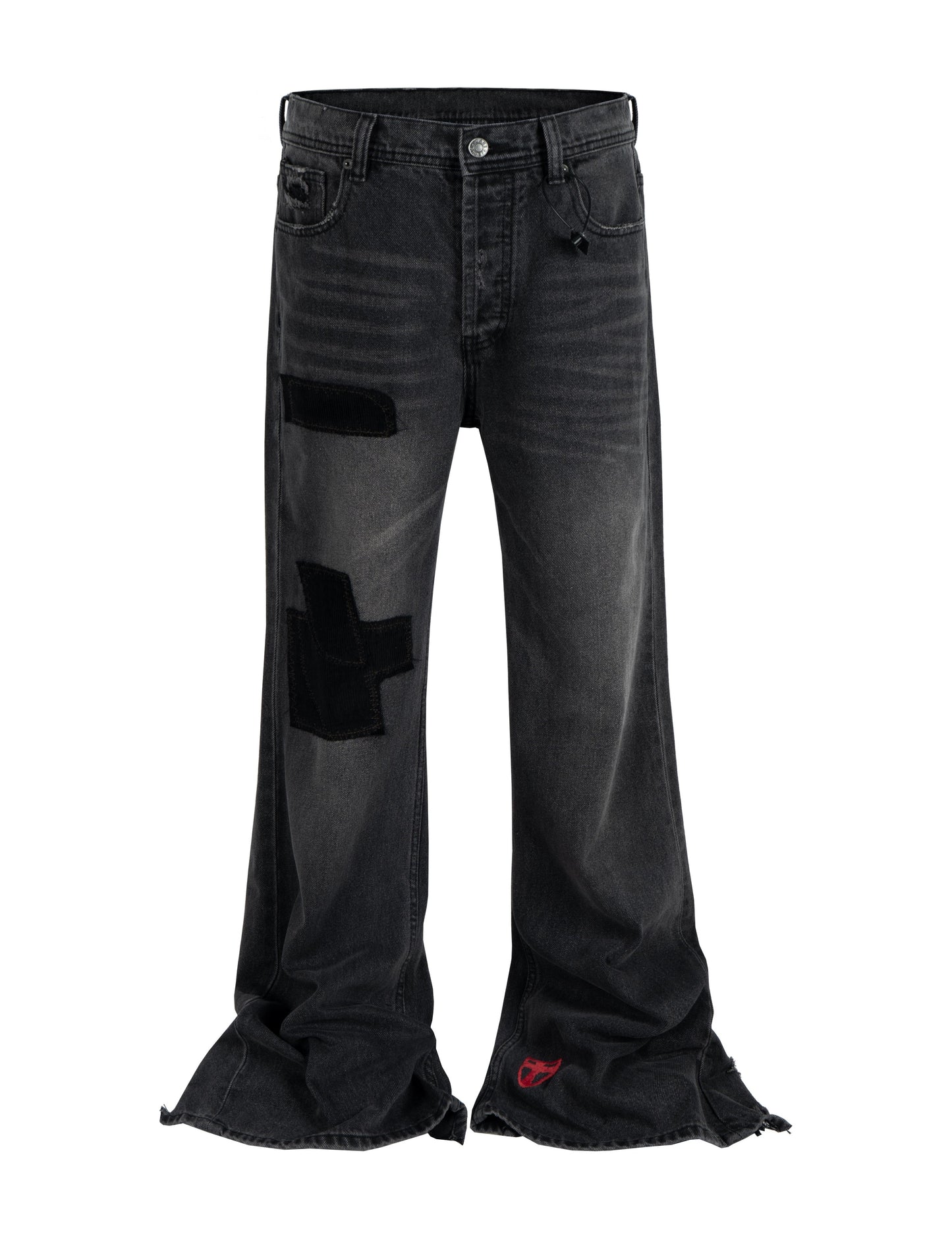 DARK PATCHWORK FLARE DENIM Denim | STREETWEAR APPAREL | UNDEVELOPED
