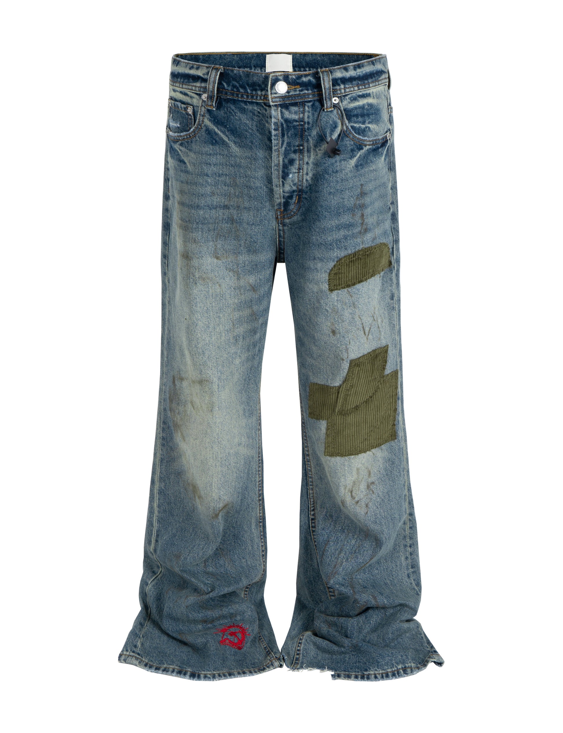 MUD PATCHWORK FLARE DENIM Denim | STREETWEAR APPAREL | UNDEVELOPED