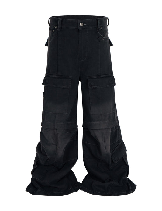 NOIR CONVERT CARGO DENIM Cargo Pants | STREETWEAR APPAREL | UNDEVELOPED