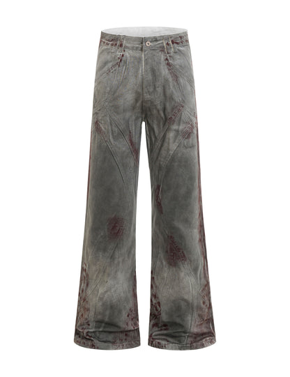 BLOODSTAIN FLARE DENIM Denim | STREETWEAR APPAREL | UNDEVELOPED