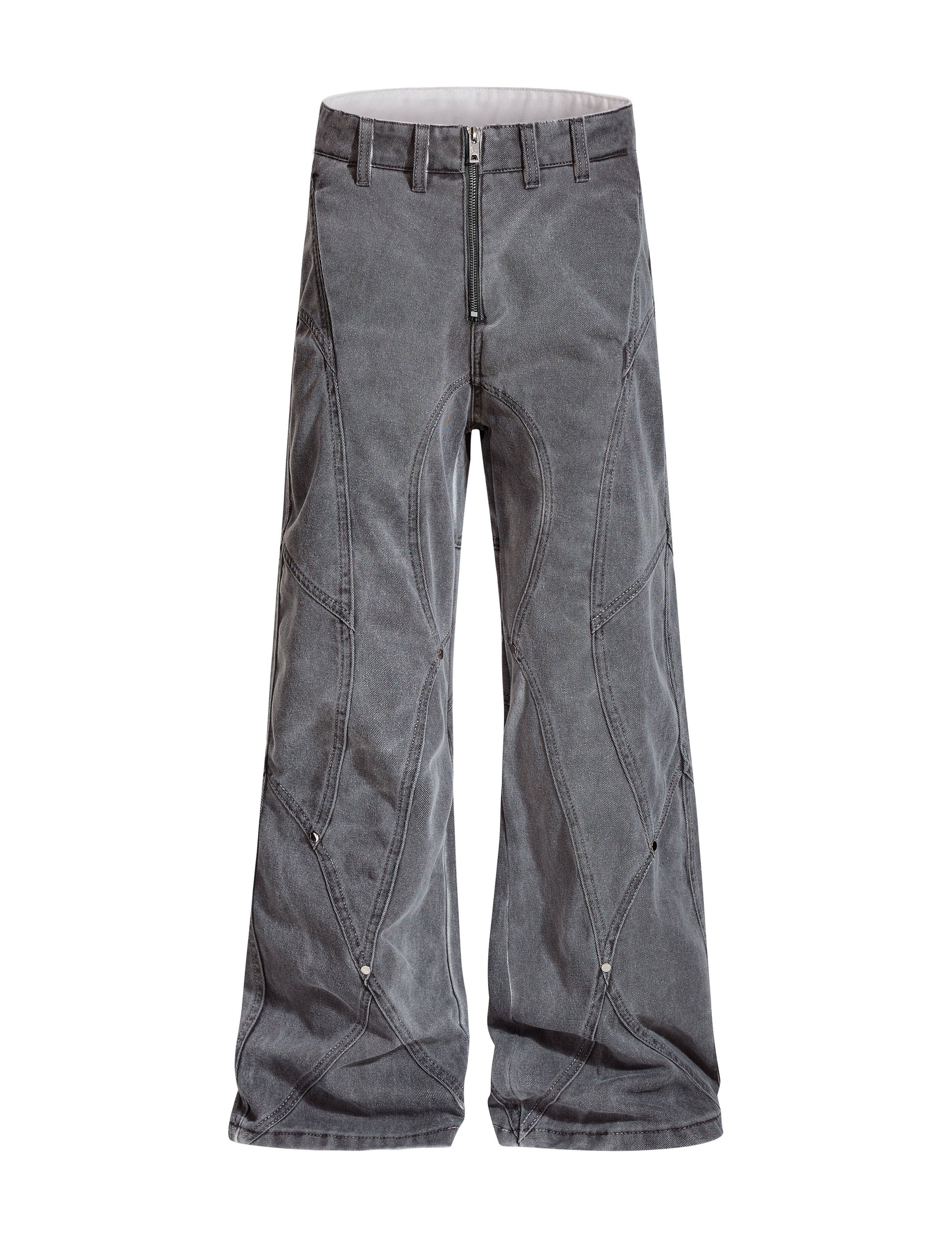 GREY PANEL DENIM Denim | STREETWEAR APPAREL | UNDEVELOPED