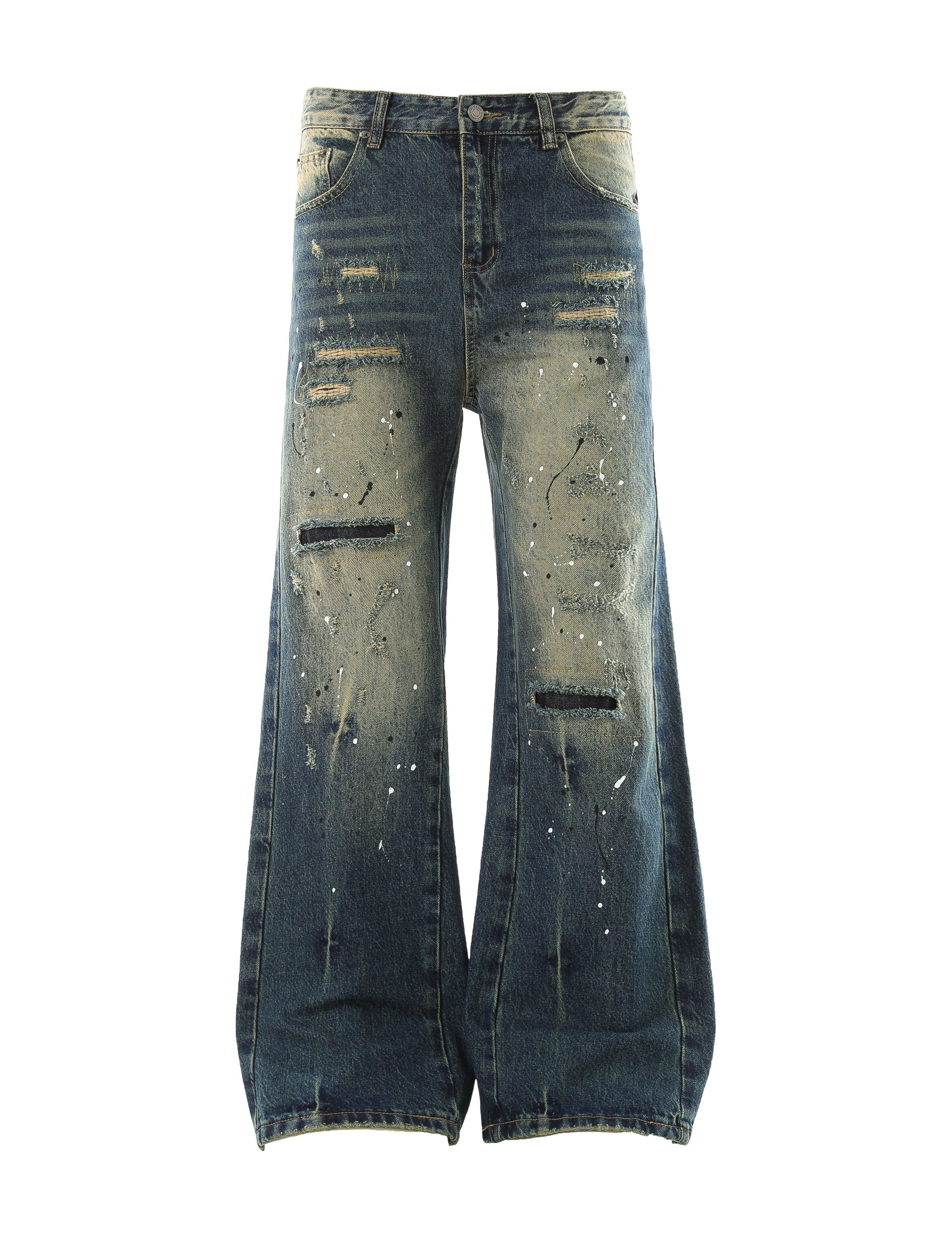 SUTURE PAINTER FLARE DENIM Denim | STREETWEAR APPAREL | UNDEVELOPED