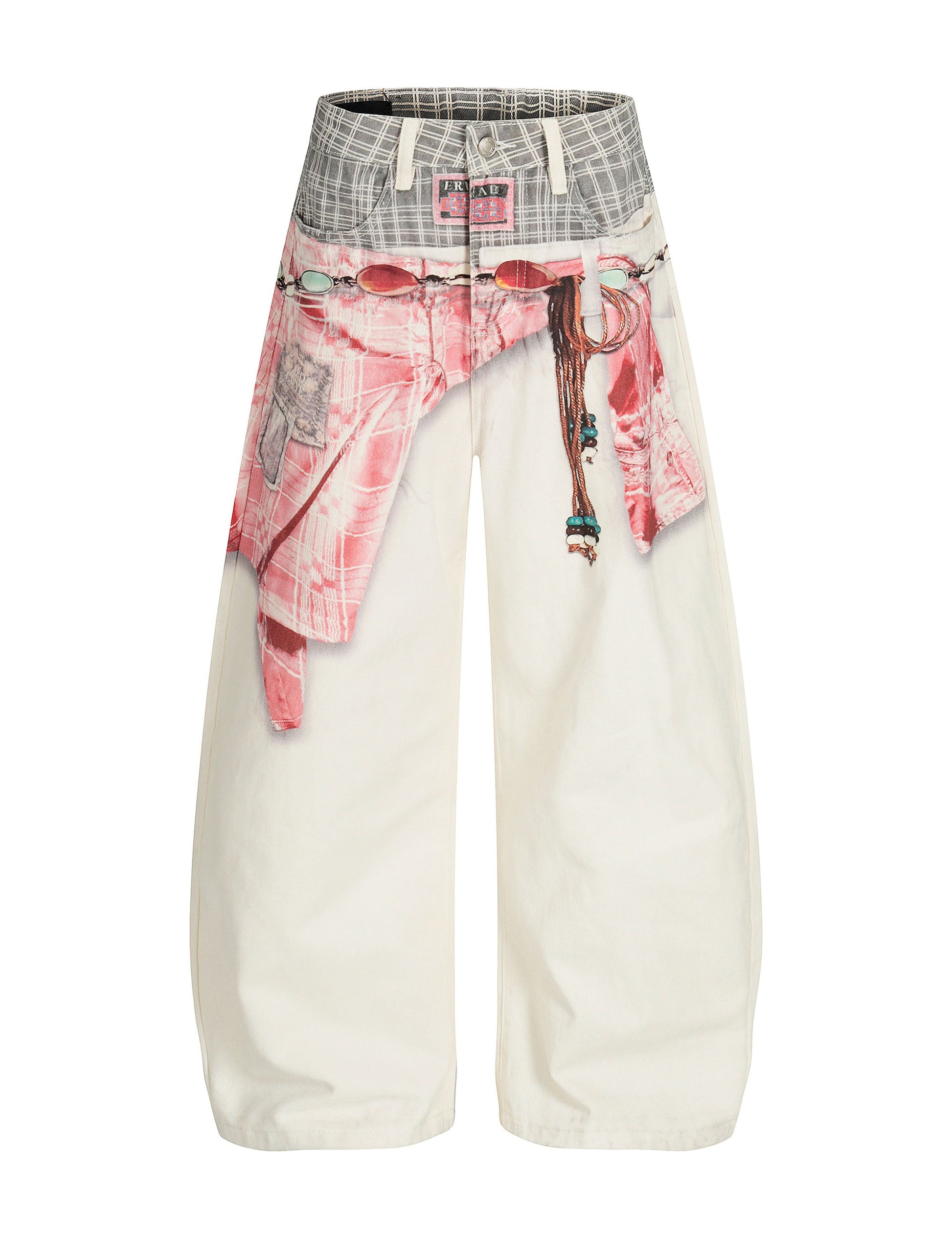 PINK SAGGED DENIM Denim | STREETWEAR APPAREL | UNDEVELOPED