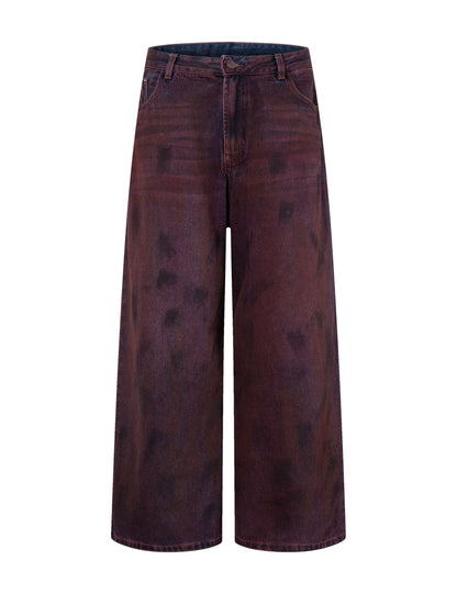 WIDEBOY BURGANDY DENIM Denim | STREETWEAR APPAREL | UNDEVELOPED