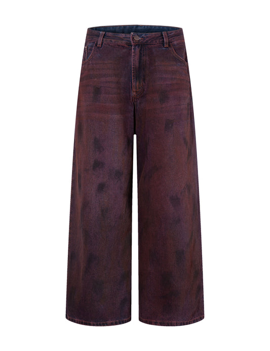WIDEBOY BURGANDY DENIM Denim | STREETWEAR APPAREL | UNDEVELOPED