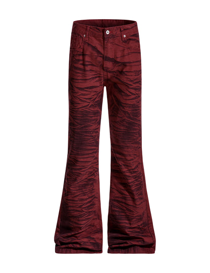 RED TIGER FLARE DENIM denim | STREETWEAR APPAREL | UNDEVELOPED
