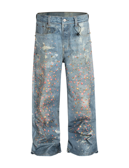 CANDY STUDDED DENIM Denim | STREETWEAR APPAREL | UNDEVELOPED